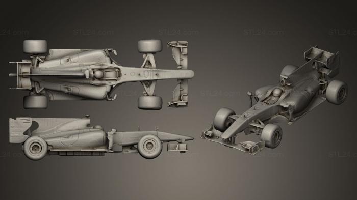 Автомобили и транспорт (Радиоуправляемый автомобиль Ferrari F10 124, CARS_0005) 3D модель для ЧПУ станка