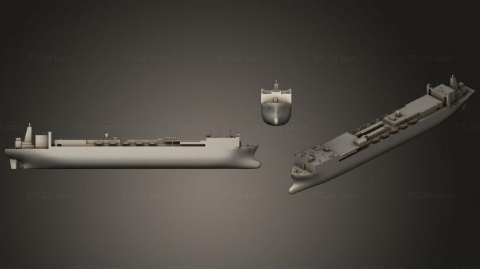 Автомобили и транспорт (Госпитальное судно USNS Mercy, CARS_0014) 3D модель для ЧПУ станка