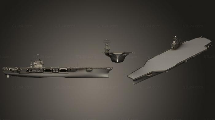 Автомобили и транспорт (Авианосец USS Abraham Lincoln CVN 72, CARS_0015) 3D модель для ЧПУ станка