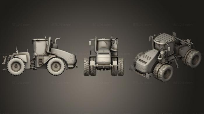Автомобили и транспорт (Колесный сочлененный трактор, CARS_0030) 3D модель для ЧПУ станка
