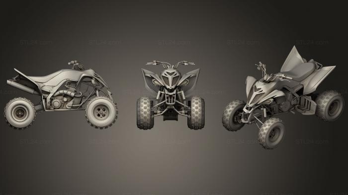 Автомобили и транспорт (Спортивный гоночный велосипед Yamaha Raptor, CARS_0038) 3D модель для ЧПУ станка