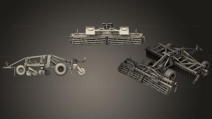 Vehicles (Agro Trailed Disc Harrow, CARS_0060) 3D models for cnc