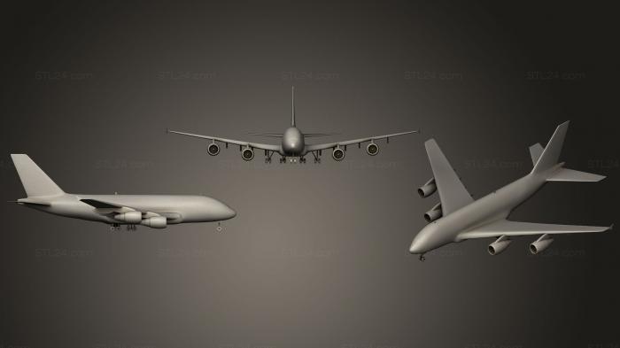 Vehicles (Airbus A380 Emirates Airlines, CARS_0062) 3D models for cnc