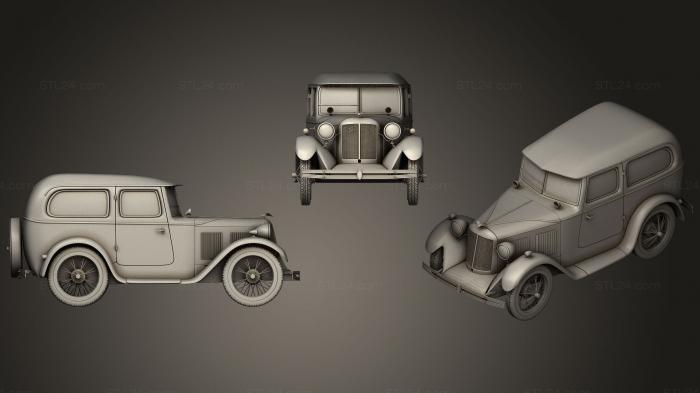 Автомобили и транспорт (Остин Севен Ласточка, CARS_0074) 3D модель для ЧПУ станка