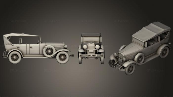 Vehicles (Automobile old 1929 Jordan Speedster Car, CARS_0076) 3D models for cnc
