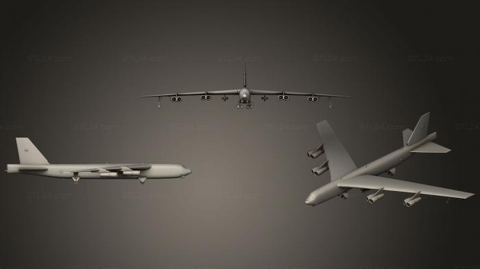 Vehicles (Boeing B 52 Stratofortress, CARS_0098) 3D models for cnc