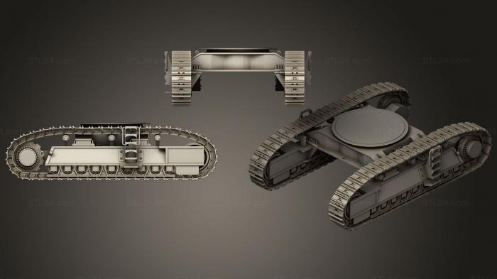 Vehicles (Bulldozer Excavator Track, CARS_0100) 3D models for cnc