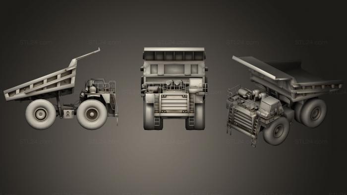Автомобили и транспорт (Карьерный самосвал Caterpillar 786 C, CARS_0104) 3D модель для ЧПУ станка