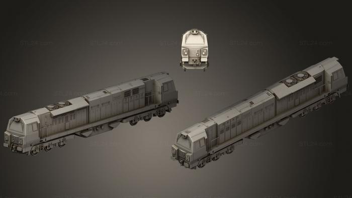 Автомобили и транспорт (Тяговый локомотив класса 70, CARS_0109) 3D модель для ЧПУ станка