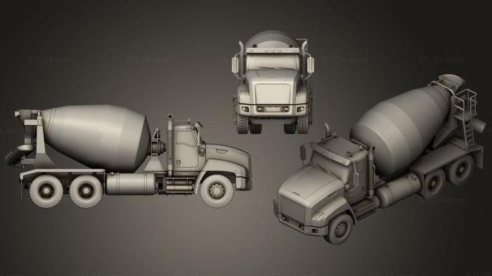 Vehicles (Concrete Mixer Truck, CARS_0127) 3D models for cnc