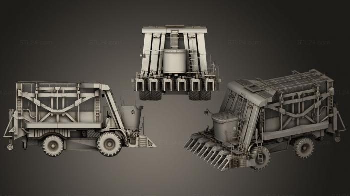 Vehicles (Cotton Picker Harvester, CARS_0129) 3D models for cnc