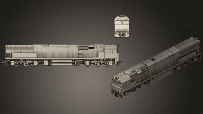 Vehicles (Electric Locomotive C44aci, CARS_0139) 3D models for cnc