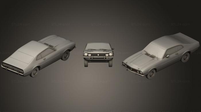 Автомобили и транспорт (Ford Maverick GT 1975 Бразильская версия, CARS_0166) 3D модель для ЧПУ станка