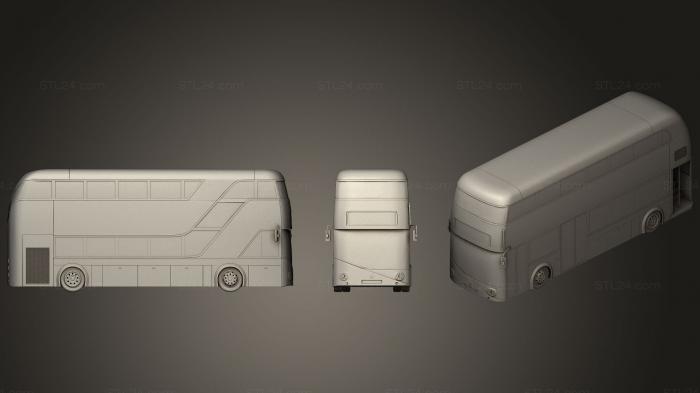 Vehicles (London Double decker Bus, CARS_0230) 3D models for cnc