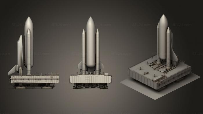 Vehicles (NASA Shuttle Launch Pad, CARS_0259) 3D models for cnc