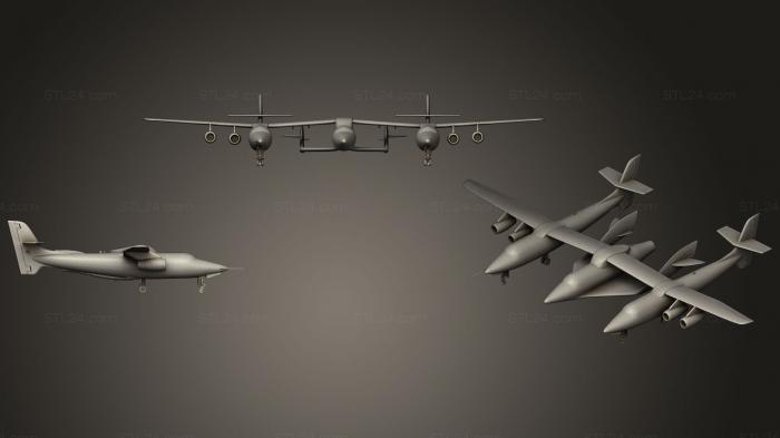 Vehicles (Scaled Composites White Knight Two, CARS_0281) 3D models for cnc