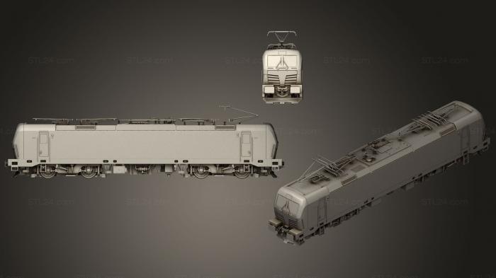 Автомобили и транспорт (Локомотив Siemens Vectron, CARS_0288) 3D модель для ЧПУ станка