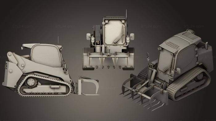 Vehicles (Skid Steer Loader Manure Fork 2, CARS_0292) 3D models for cnc