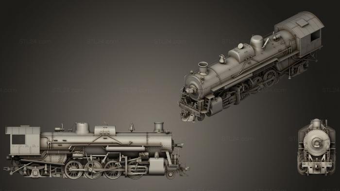 Vehicles (Steam Locomotive Train, CARS_0306) 3D models for cnc