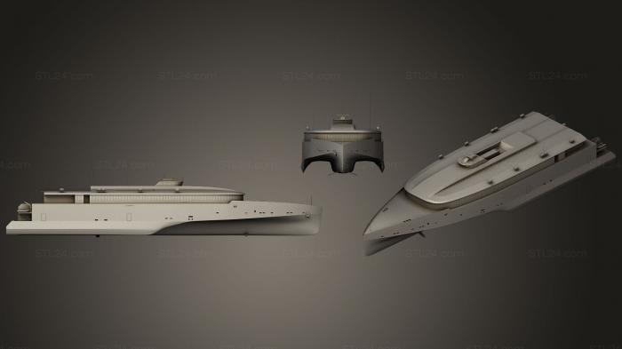 Vehicles (Trimaran Speed Ferry, CARS_0351) 3D models for cnc