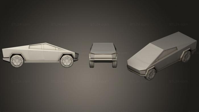 Vehicles (Cybertruck and Cybercar, CARS_0369) 3D models for cnc