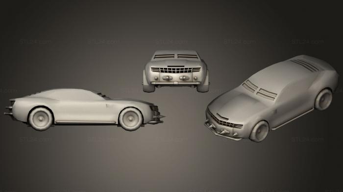 Автомобили и транспорт (Готовый к игре бронированный боевой автомобиль, CARS_0392) 3D модель для ЧПУ станка