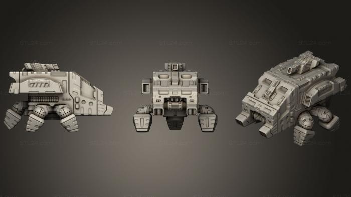 Автомобили и транспорт (Паук свинья космический корабль hi poly оригинальная концепция, CARS_0429) 3D модель для ЧПУ станка