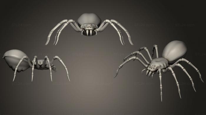 Автомобили и транспорт (Анимация цикла ходьбы паука, CARS_0430) 3D модель для ЧПУ станка