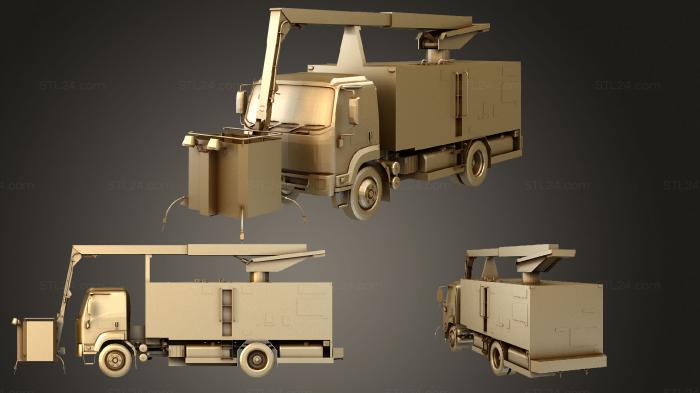 Автомобили и транспорт (Грузовой автомобиль для обслуживания в аэропорту, CARS_0459) 3D модель для ЧПУ станка
