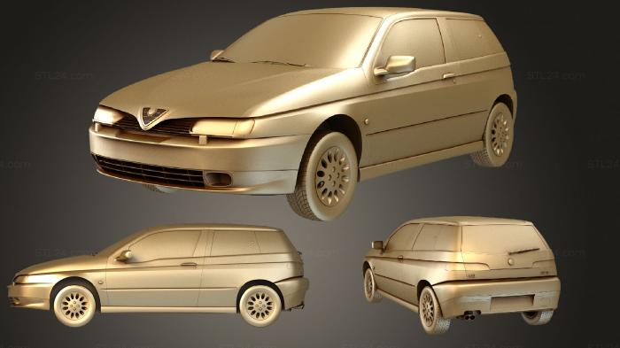 Автомобили и транспорт (Альфа Ромео 145 (930A) 1994, CARS_0467) 3D модель для ЧПУ станка