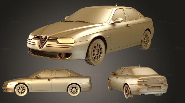 Автомобили и транспорт (Альфа Ромео 156 (932A) 1997, CARS_0469) 3D модель для ЧПУ станка
