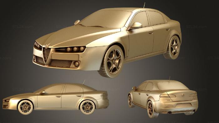 Автомобили и транспорт (Альфа Ромео 159 седан 2009, CARS_0470) 3D модель для ЧПУ станка