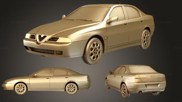 Автомобили и транспорт (Альфа Ромео 166 (Mk1) 1998, CARS_0473) 3D модель для ЧПУ станка