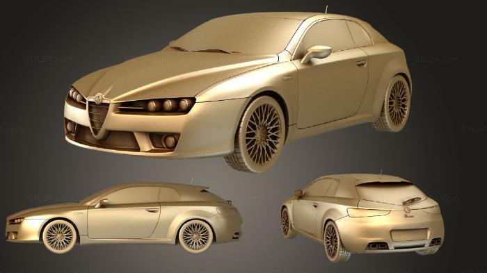 Автомобили и транспорт (Альфа Ромео Брера 2011, CARS_0475) 3D модель для ЧПУ станка