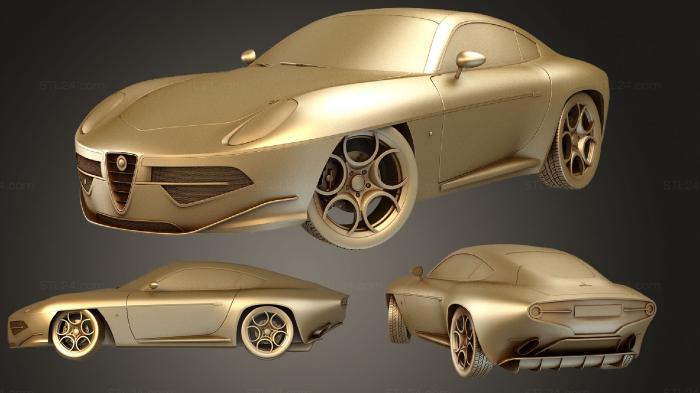 Автомобили и транспорт (Альфа Ромео Диско Воланте, CARS_0477) 3D модель для ЧПУ станка