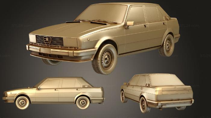 Автомобили и транспорт (Альфа Ромео Джульетта (Mk2) (117) 1977, CARS_0484) 3D модель для ЧПУ станка