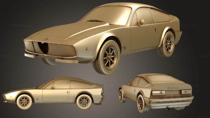 Автомобили и транспорт (Alfa Romeo GT (115) 1600 Junior Zagato 1972, CARS_0486) 3D модель для ЧПУ станка
