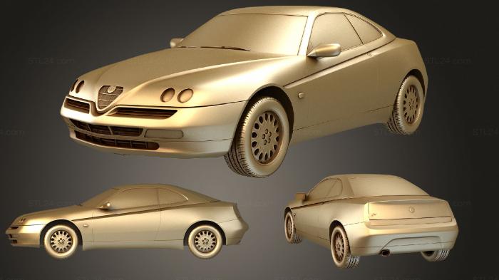 Автомобили и транспорт (Альфа Ромео GTV (916) 1995, CARS_0488) 3D модель для ЧПУ станка