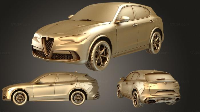 Vehicles (Alfa Romeo Stelvio Quadrifoglio 2018, CARS_0494) 3D models for cnc