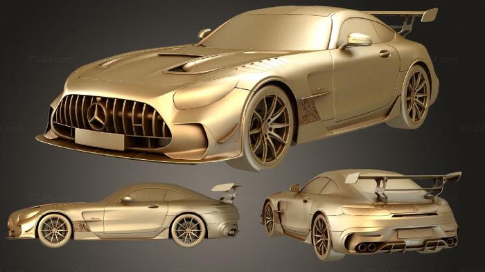 Автомобили и транспорт (AMG GT Черная Серия 2021, CARS_0514) 3D модель для ЧПУ станка
