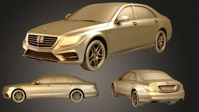 Автомобили и транспорт (AMG Mercedes Benz S 500 W222 2013, CARS_0515) 3D модель для ЧПУ станка