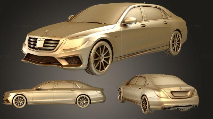 Автомобили и транспорт (AMG Mercedes Maybach X222 2015, CARS_0517) 3D модель для ЧПУ станка
