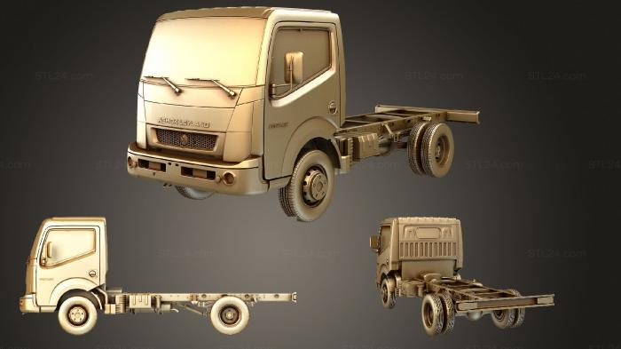 Автомобили и транспорт (Ашок Лейланд Партнер Chassi 2016, CARS_0528) 3D модель для ЧПУ станка