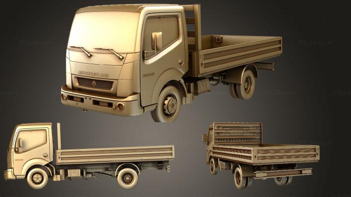 Автомобили и транспорт (Ашок Лейланд Партнер Tipper, CARS_0529) 3D модель для ЧПУ станка