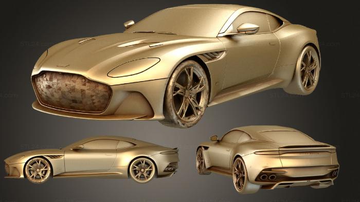 Автомобили и транспорт (Aston Martin DBSSuperleggera 2019, CARS_0535) 3D модель для ЧПУ станка