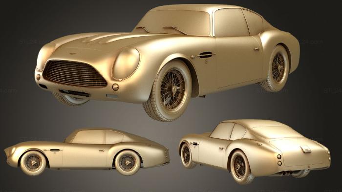 Автомобили и транспорт (Aston Martin DB4GT Zagato, CARS_0538) 3D модель для ЧПУ станка