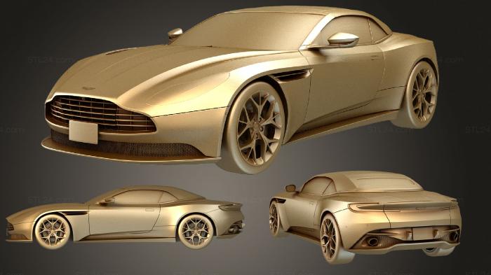 Автомобили и транспорт (Aston Martin DB11 Volante 2019, CARS_0547) 3D модель для ЧПУ станка