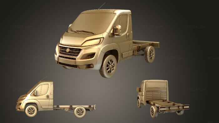 Автомобили и транспорт (Грузовик на шасси ato с одной кабиной 3000WB 2019, CARS_0554) 3D модель для ЧПУ станка