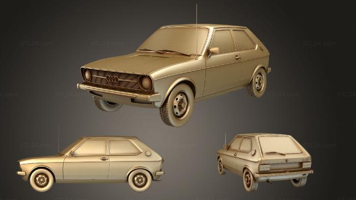 Автомобили и транспорт (Audi 50 (Typ86) 1974, CARS_0559) 3D модель для ЧПУ станка