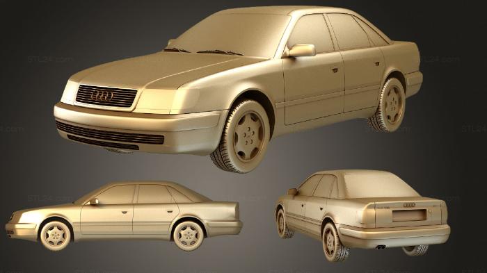 Автомобили и транспорт (Audi 100 (Mk4) (C4) седан 1991 года, CARS_0561) 3D модель для ЧПУ станка